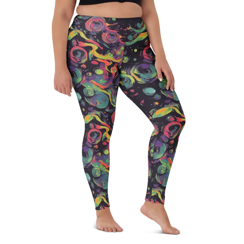 Psychedelic Drift on Yoga Leggings — Front