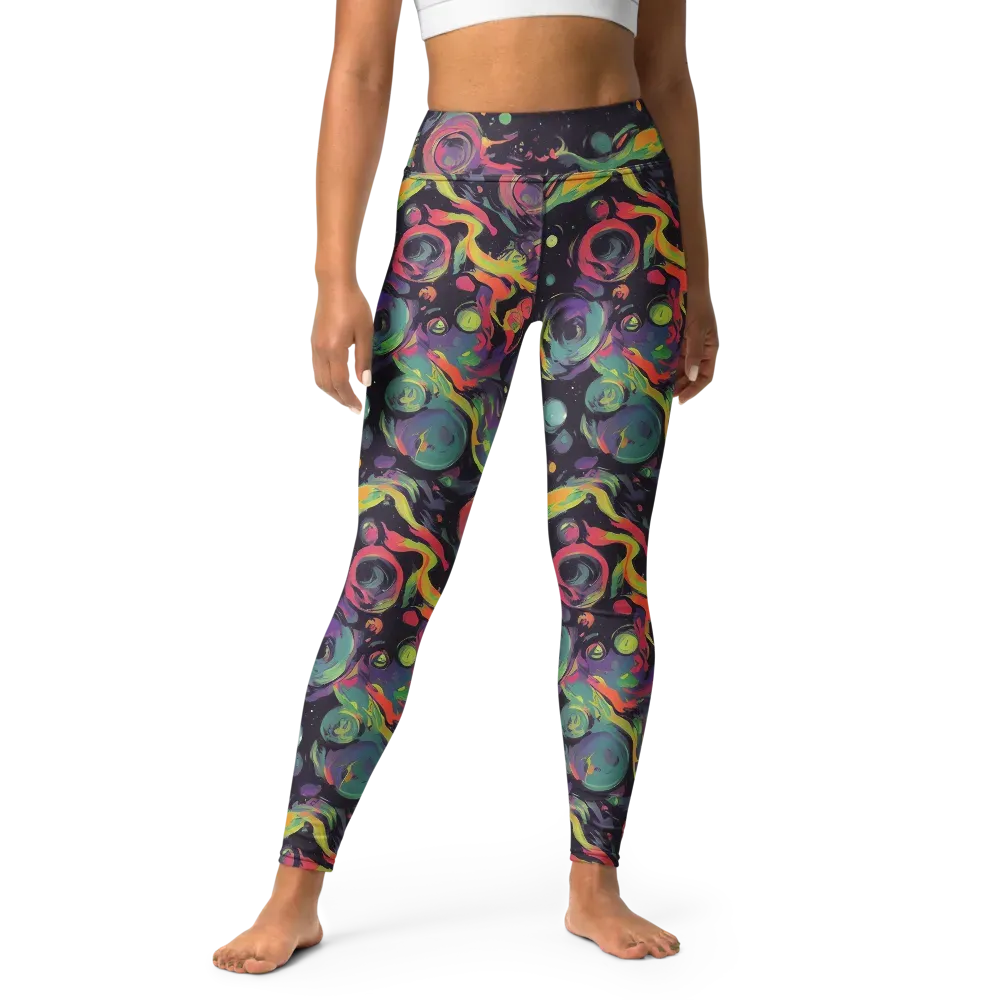 Psychedelic Drift on Yoga Leggings — Front