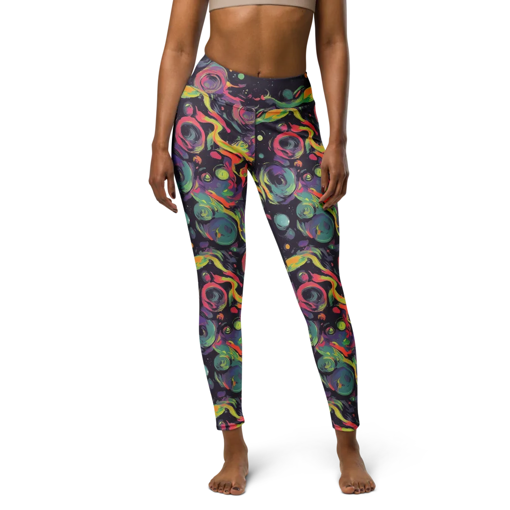 Psychedelic Drift on Yoga Leggings — Front