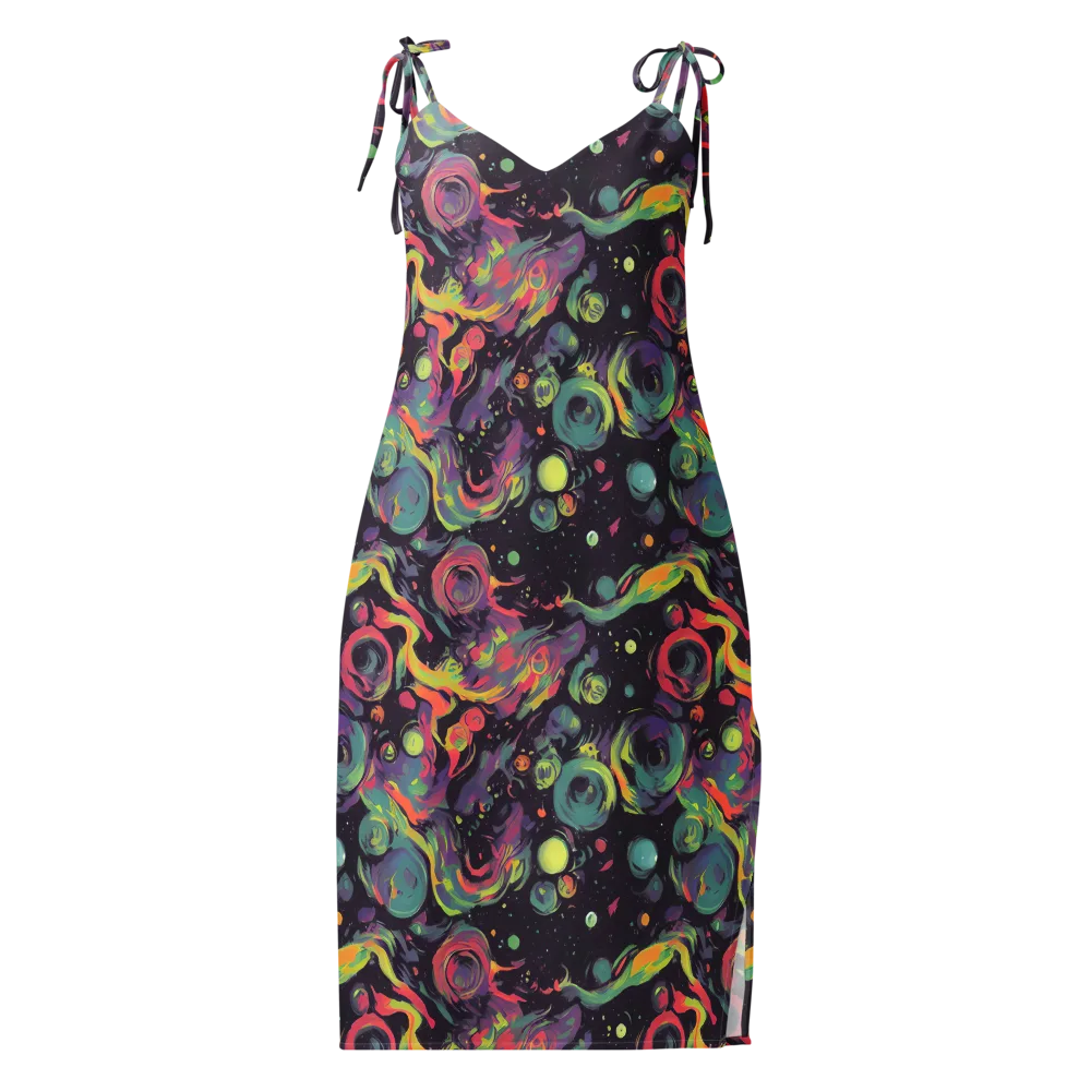 Psychedelic Drift on Slip Dress — Front