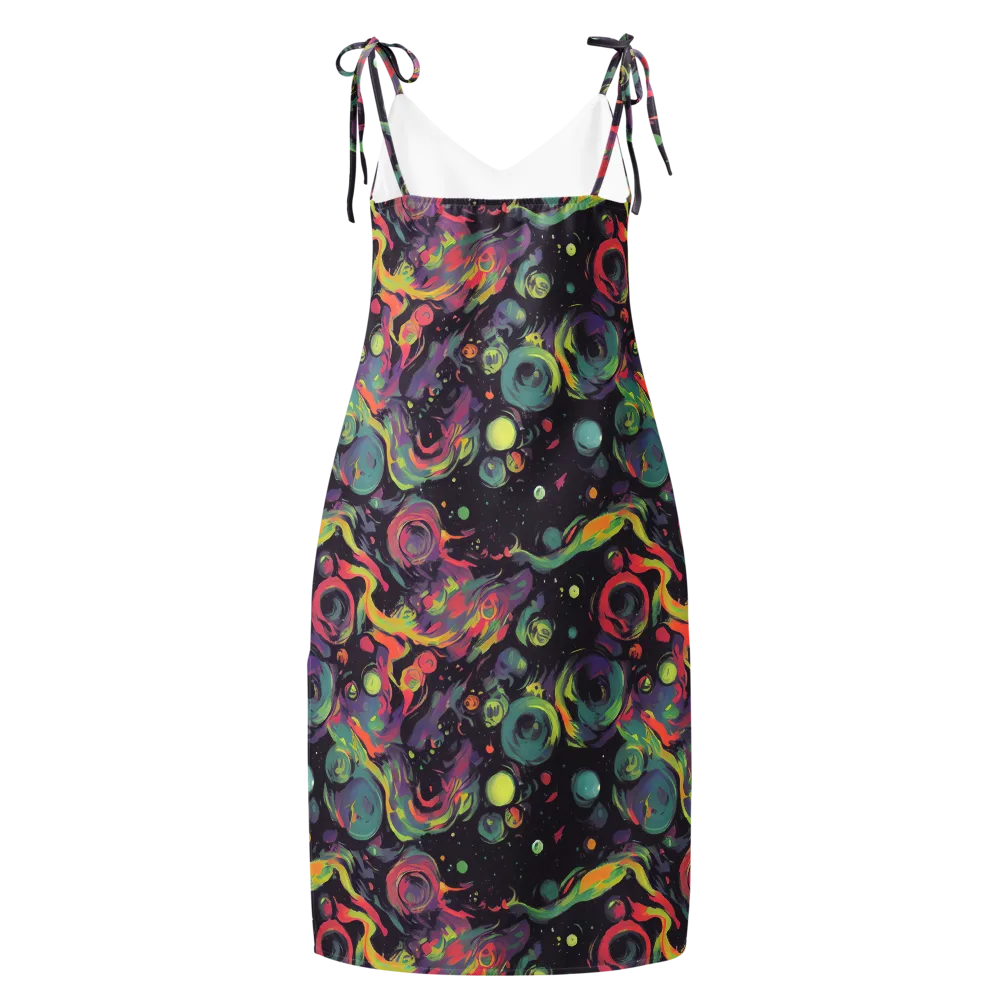 Psychedelic Drift on Slip Dress — Back