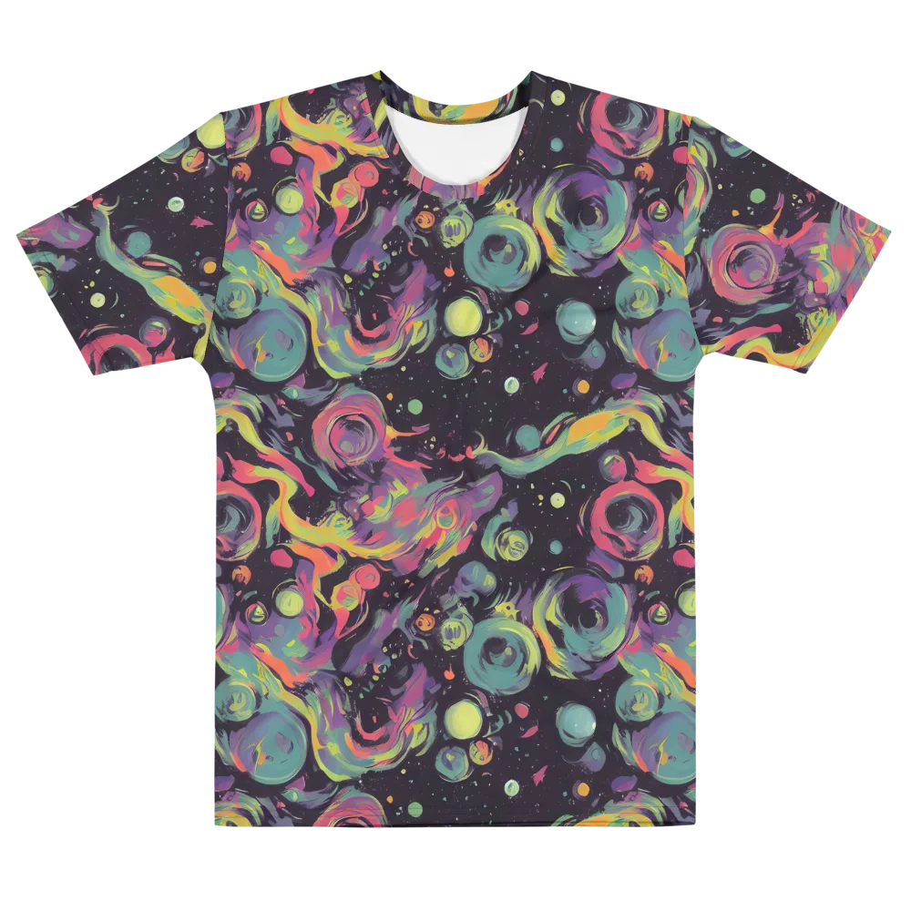 Psychedelic Drift on Men's Cotton Crew Neck T-Shirt — Front