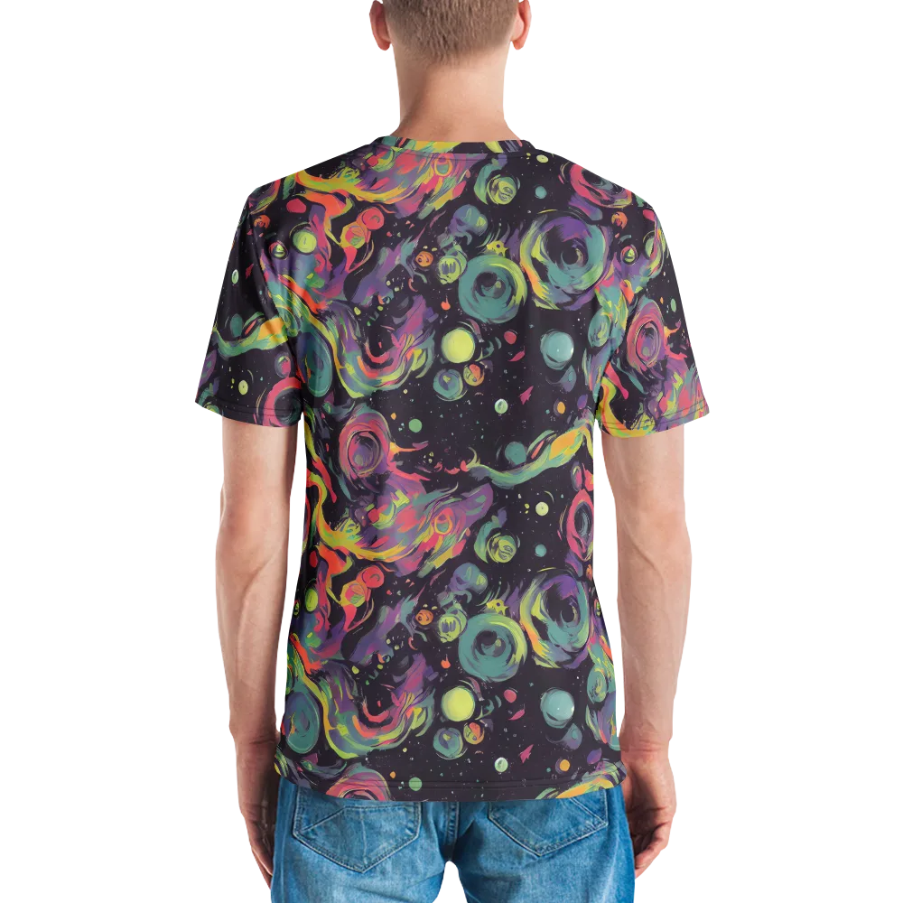 Psychedelic Drift on Men's Crew Neck T-Shirt — Back