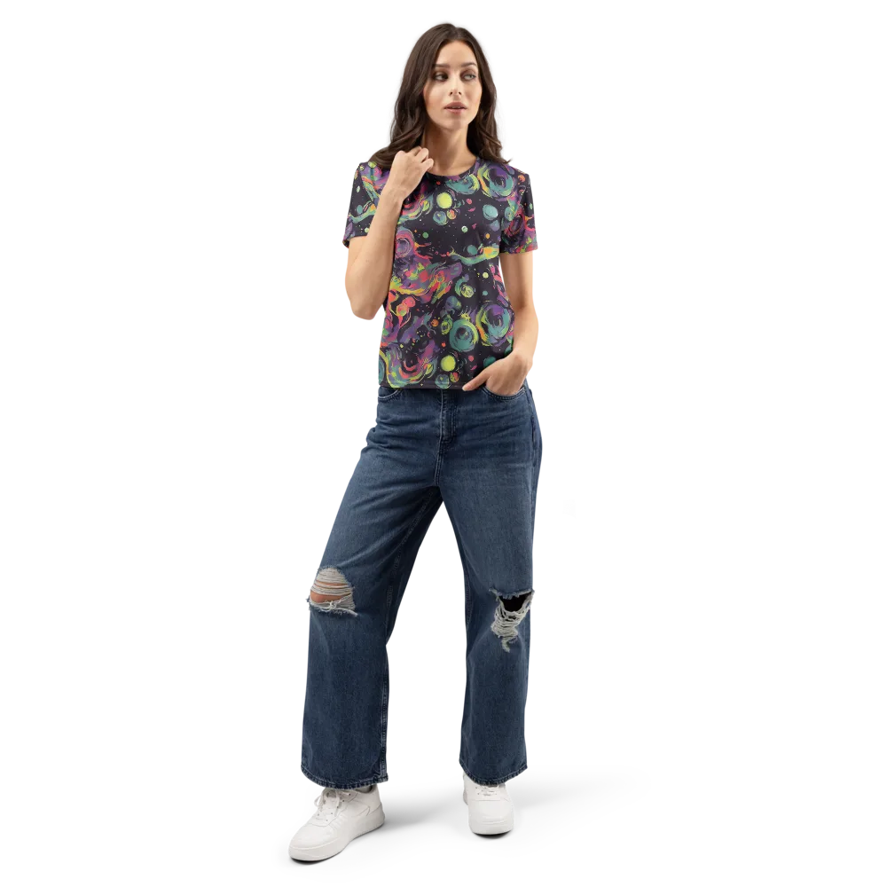 Psychedelic Drift on Women's Crew Neck T-Shirt — Front
