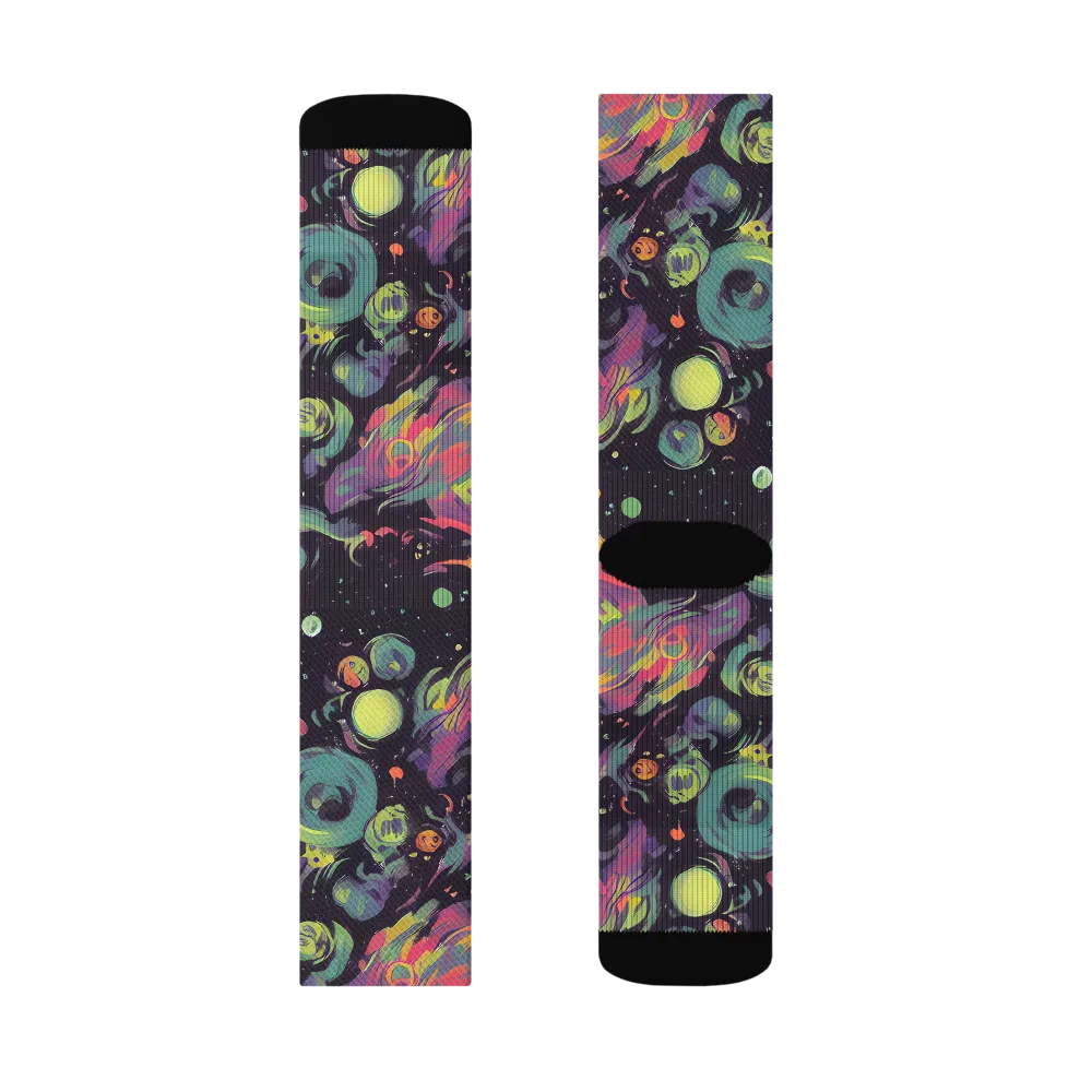 Psychedelic Drift on Socks — Left Sock