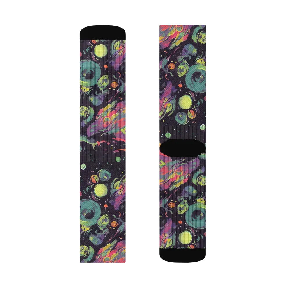 Psychedelic Drift on Socks — Right Sock