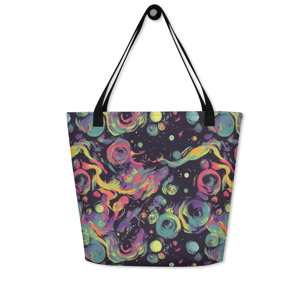 Psychedelic Drift on Large Tote Bag W/ Pocket — Front