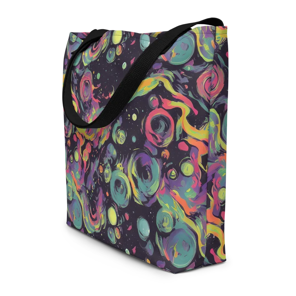 Psychedelic Drift on Large Tote Bag W/ Pocket — Front
