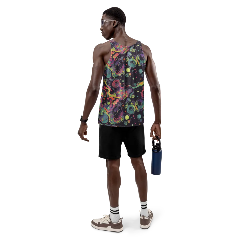 Psychedelic Drift on Men's Tank Top — Back