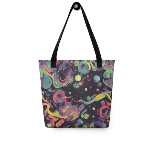 Psychedelic Drift on a Tote Bag
