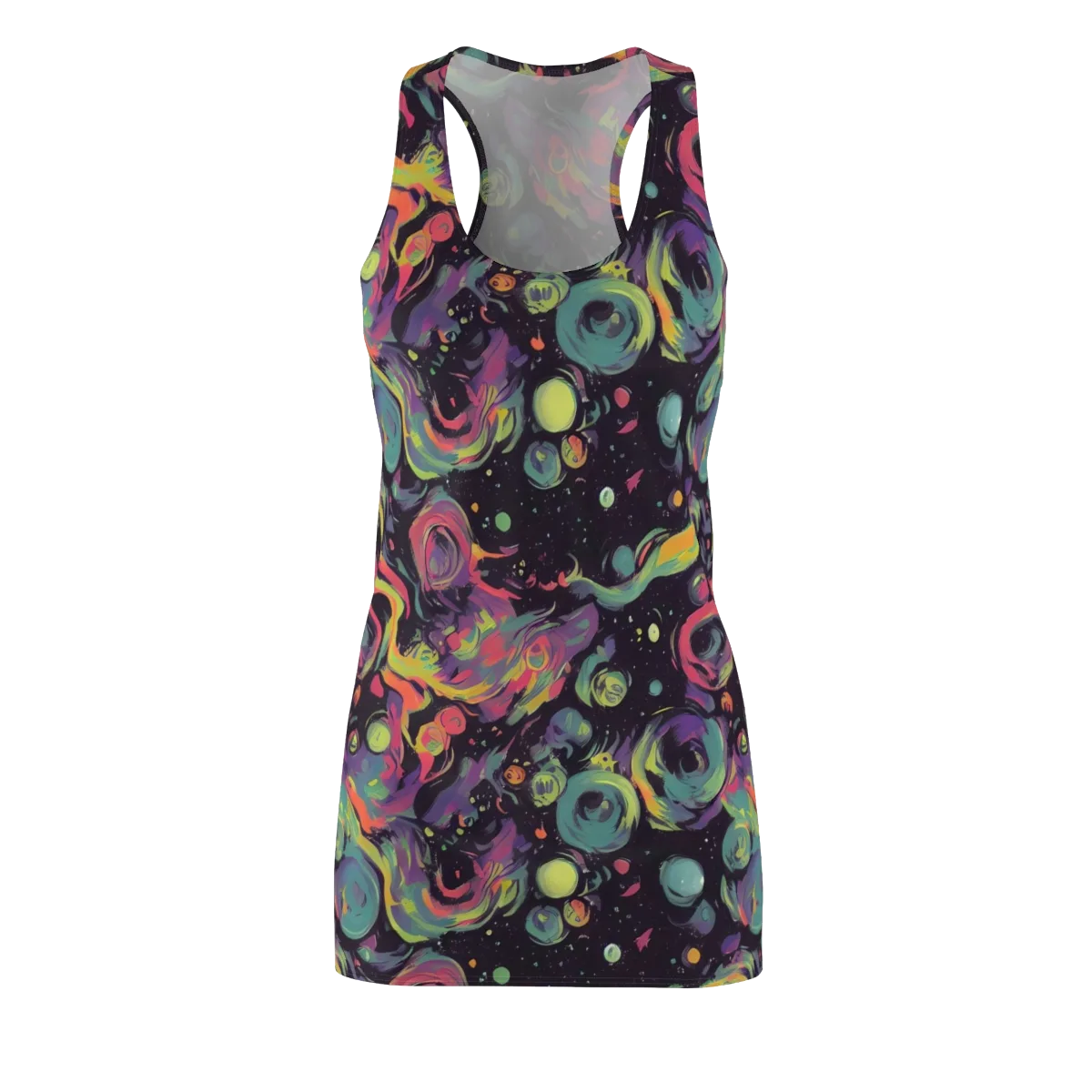 Psychedelic Drift on Racerback Dress — Front