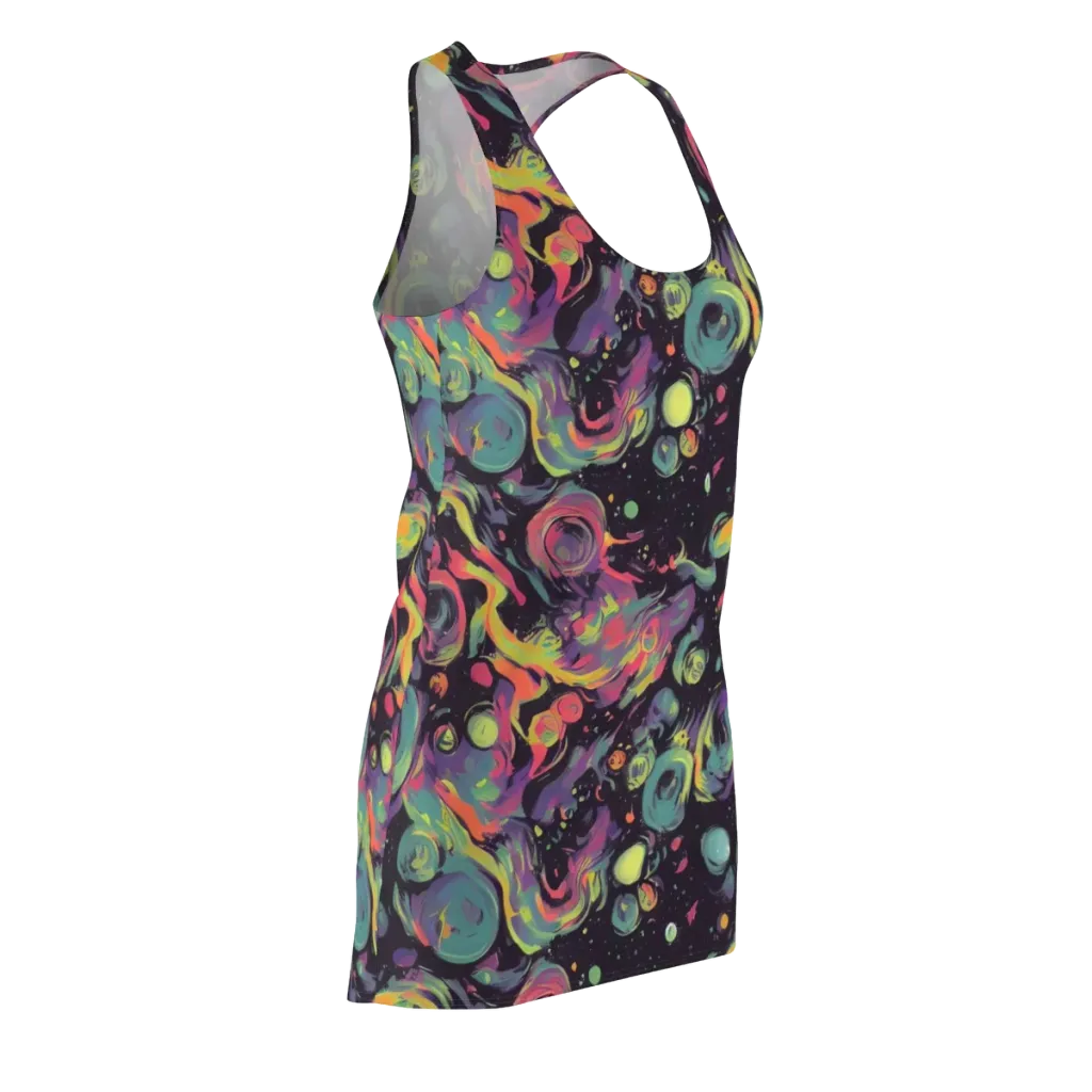 Psychedelic Drift on Racerback Dress — Front Side