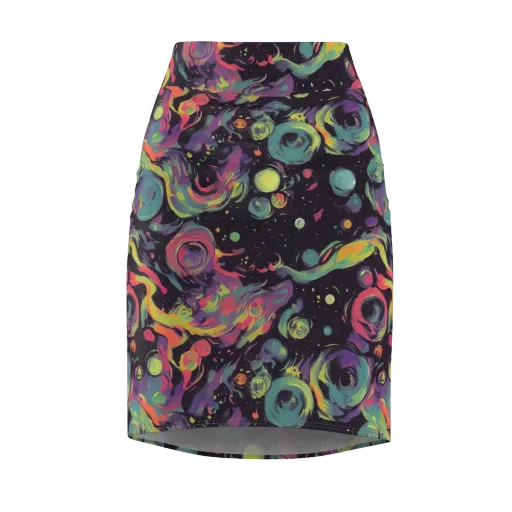 Psychedelic Drift on a Pencil Skirt