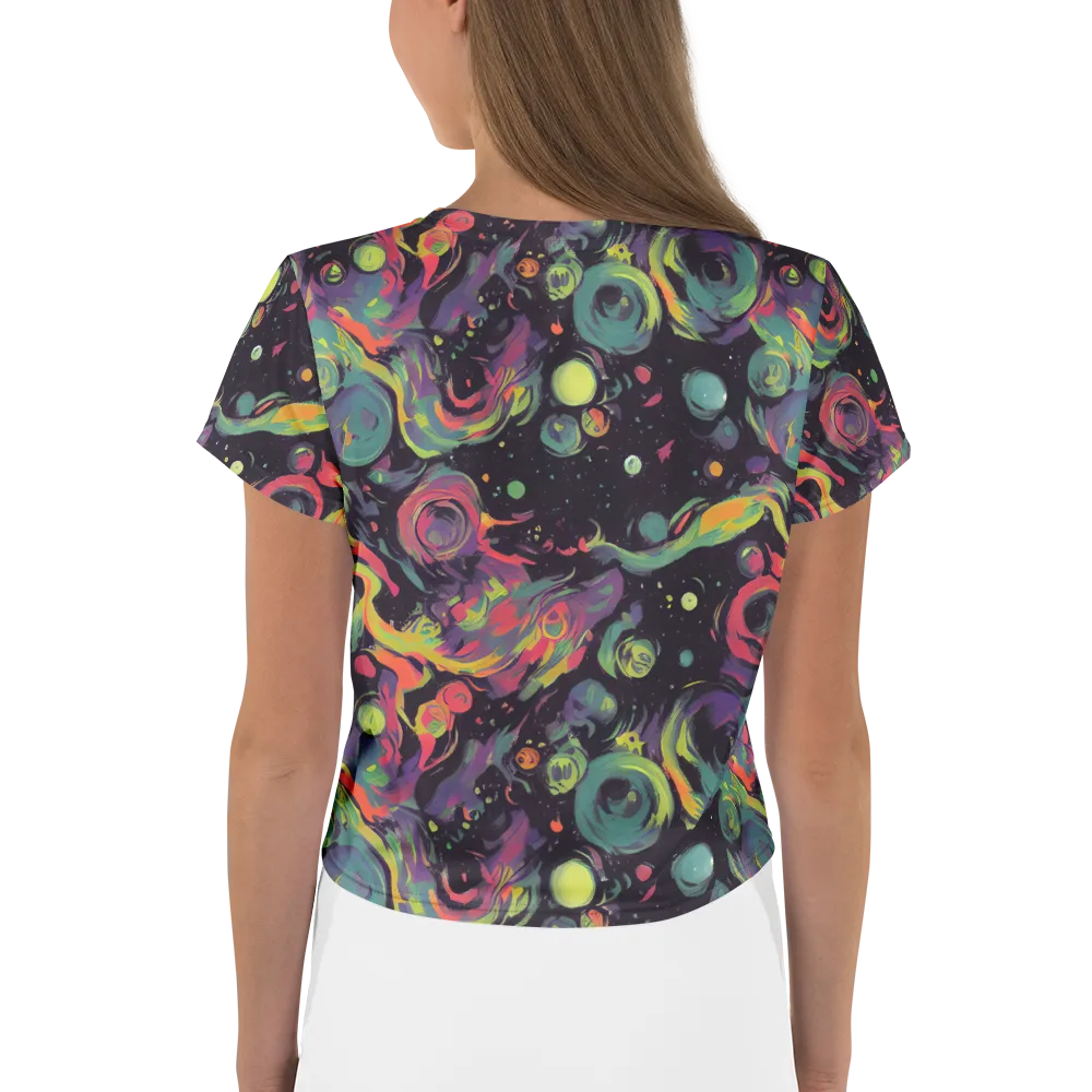 Psychedelic Drift on Crop Tee — Back