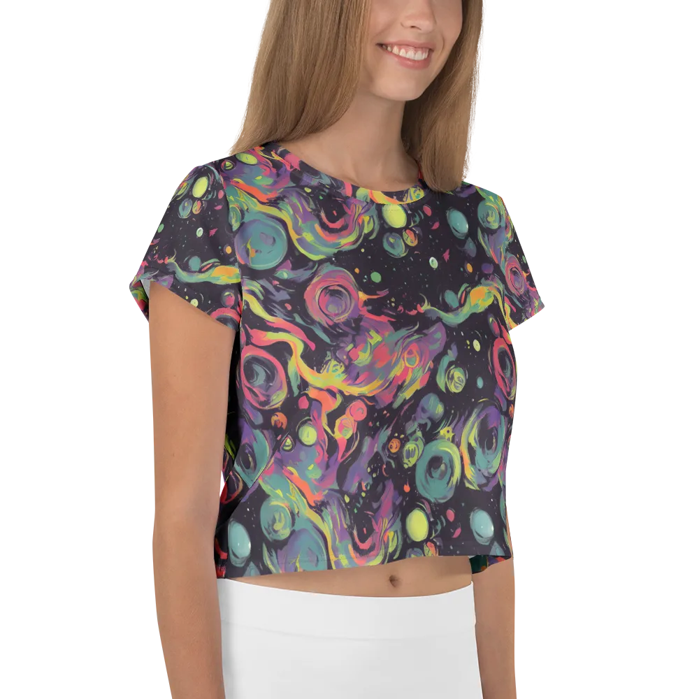 Psychedelic Drift on Crop Tee — Right