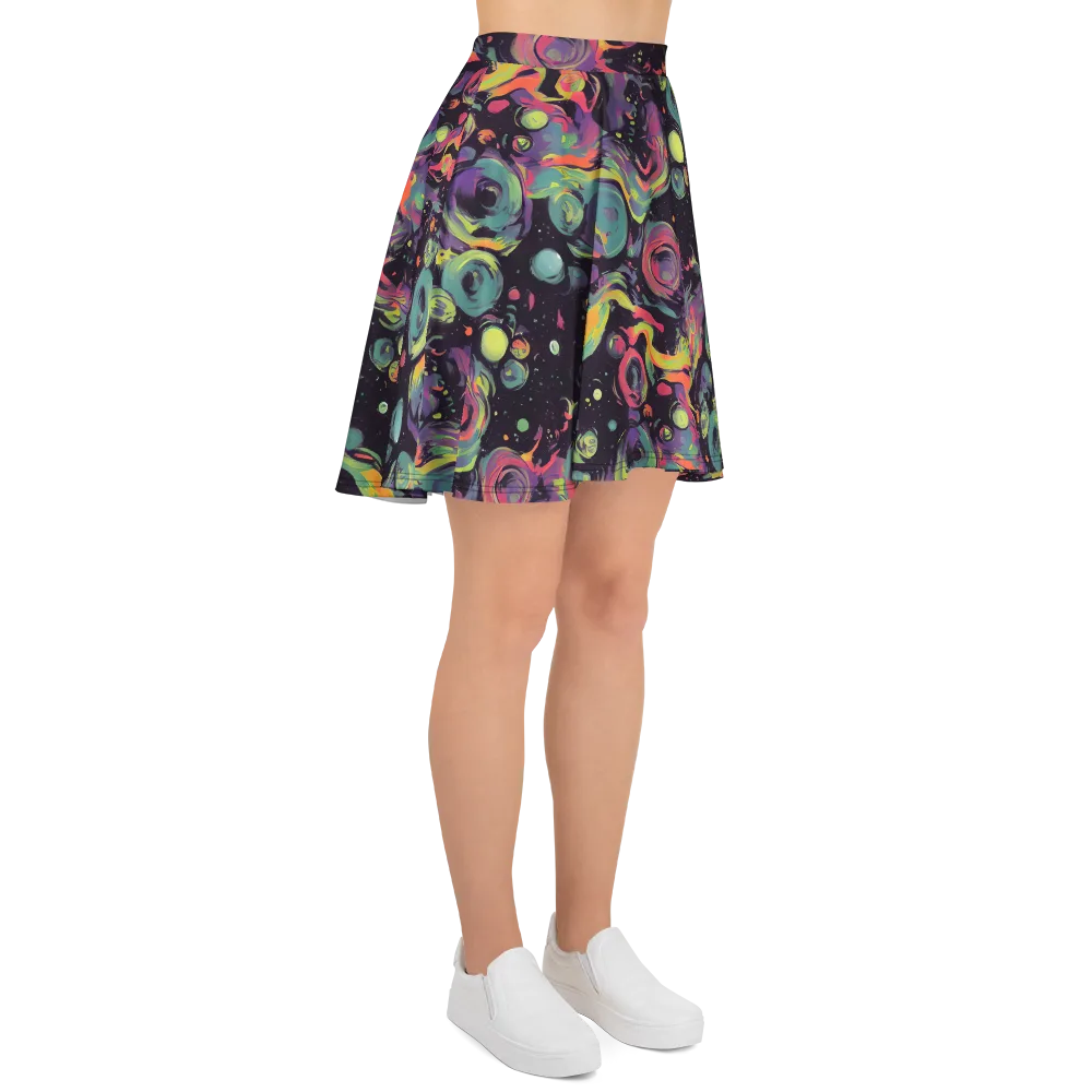 Psychedelic Drift on Skater Skirt — Right