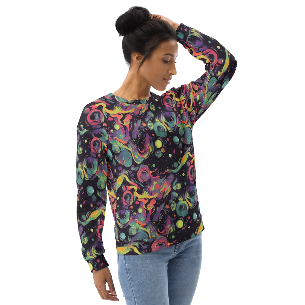 Psychedelic Drift on Sweatshirt — Right Front