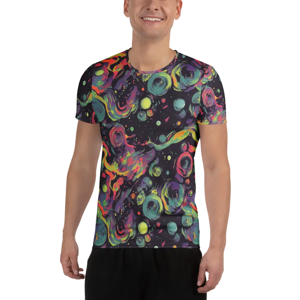 Psychedelic Drift on Men's Athletic T-Shirt — Front