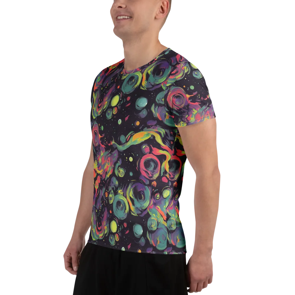 Psychedelic Drift on Men's Athletic T-Shirt — Left