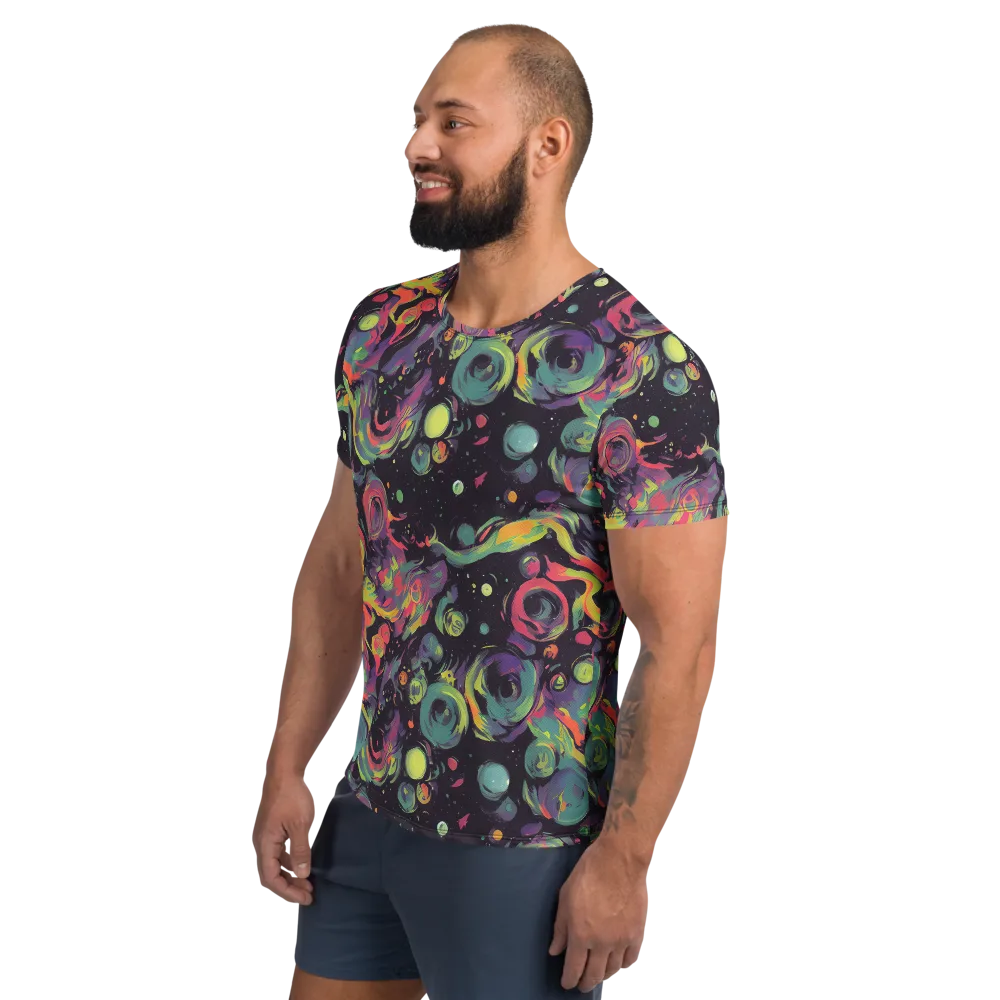 Psychedelic Drift on Men's Athletic T-Shirt — Left