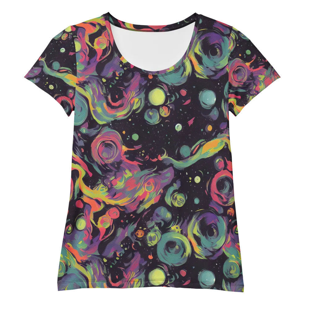 Psychedelic Drift on Women's Athletic T-Shirt — Front
