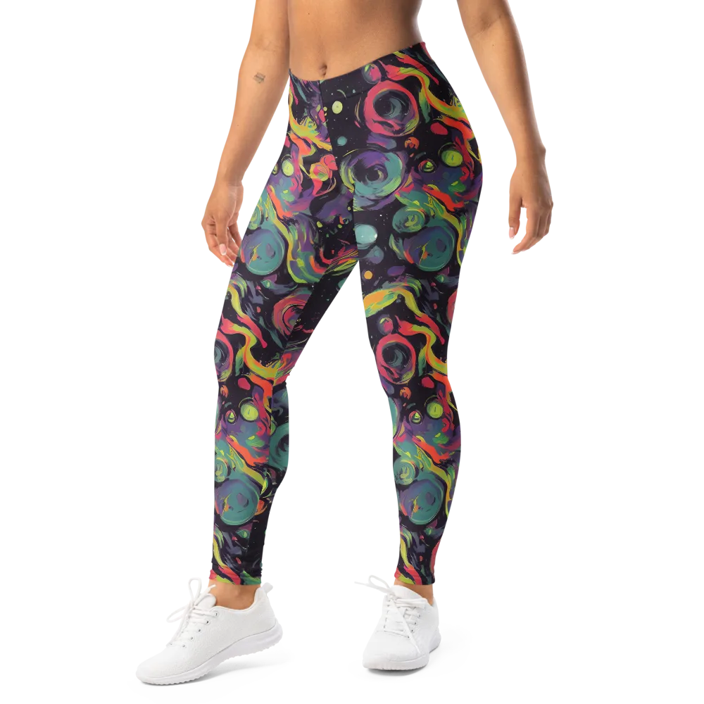 Psychedelic Drift on Leggings — Left Front