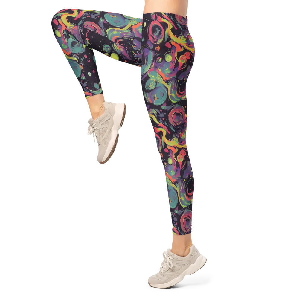 Psychedelic Drift on Leggings — Left