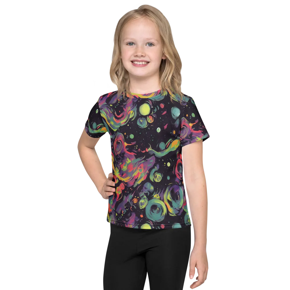 Psychedelic Drift on Kids Crew Neck T-Shirt — Front