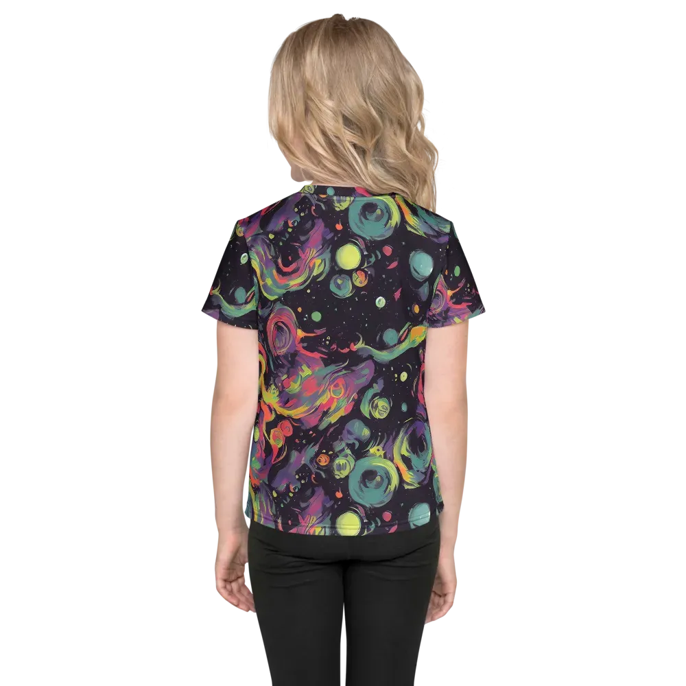 Psychedelic Drift on Kids Crew Neck T-Shirt — Back