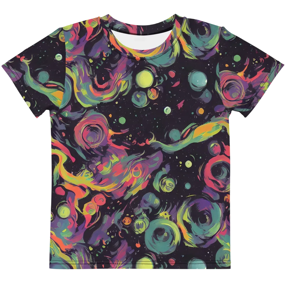 Psychedelic Drift on Kids Crew Neck T-Shirt — Front