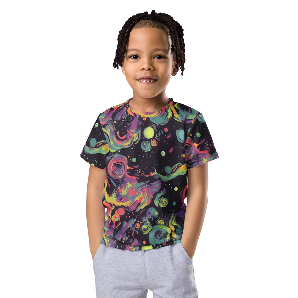 Psychedelic Drift on Kids Crew Neck T-Shirt — Front