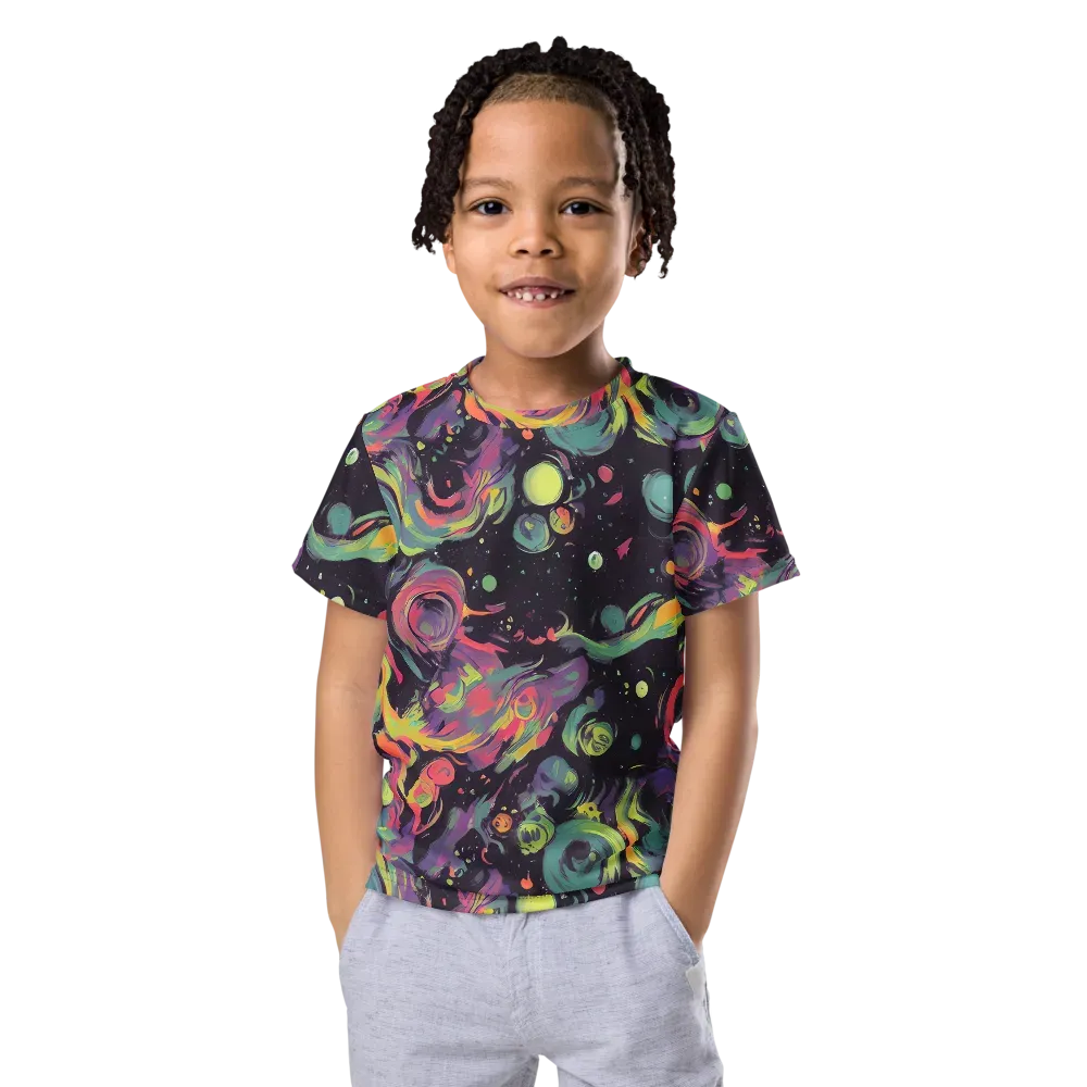 Psychedelic Drift on Kids Crew Neck T-Shirt — Front