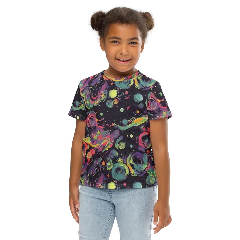 Psychedelic Drift on Kids Crew Neck T-Shirt — Front