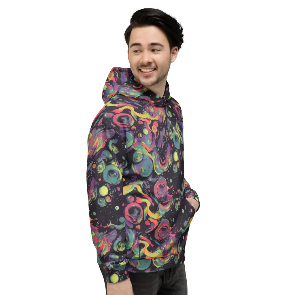 Psychedelic Drift on Hoodie — Right