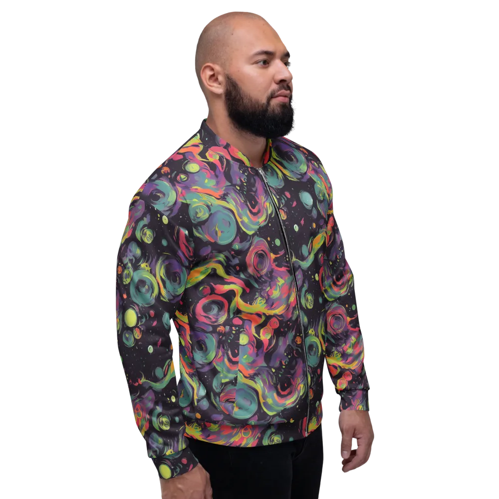 Psychedelic Drift on Bomber Jacket — Right