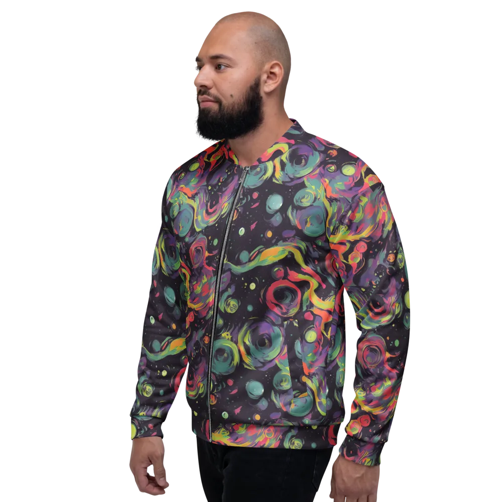 Psychedelic Drift on Bomber Jacket — Left