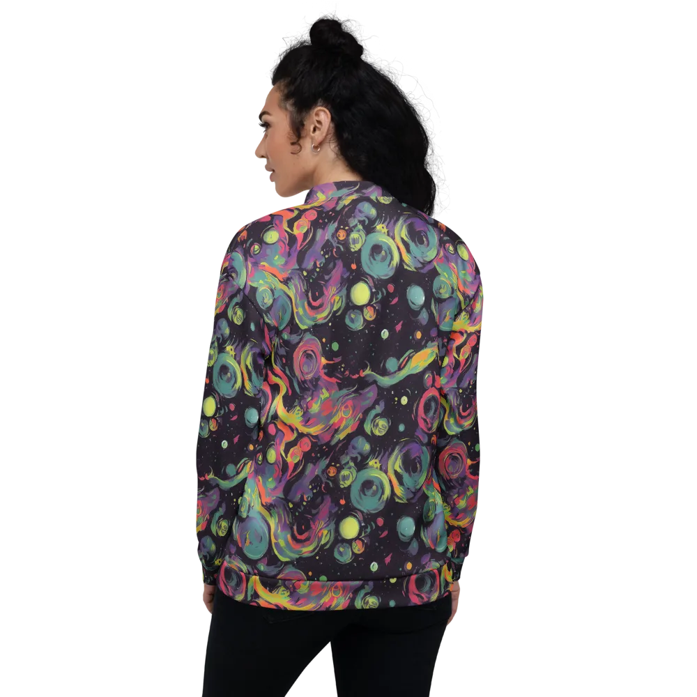 Psychedelic Drift on Bomber Jacket — Back