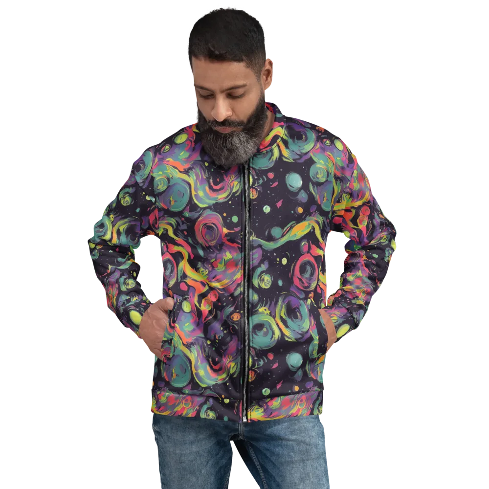 Psychedelic Drift on Bomber Jacket — Front