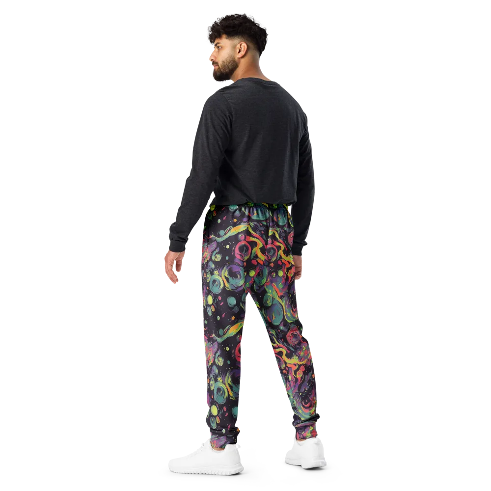 Psychedelic Drift on Men's Joggers — Back