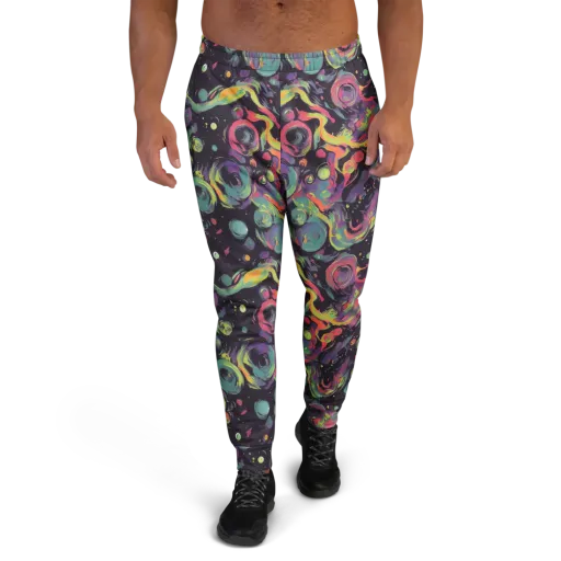 Psychedelic Drift on a Men's Joggers