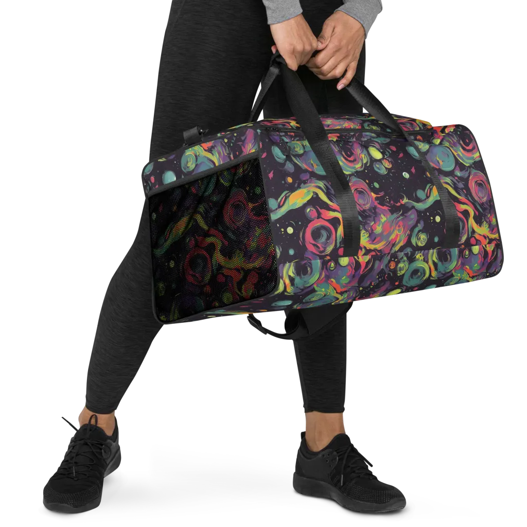 Psychedelic Drift on Duffle Bag — Right Front