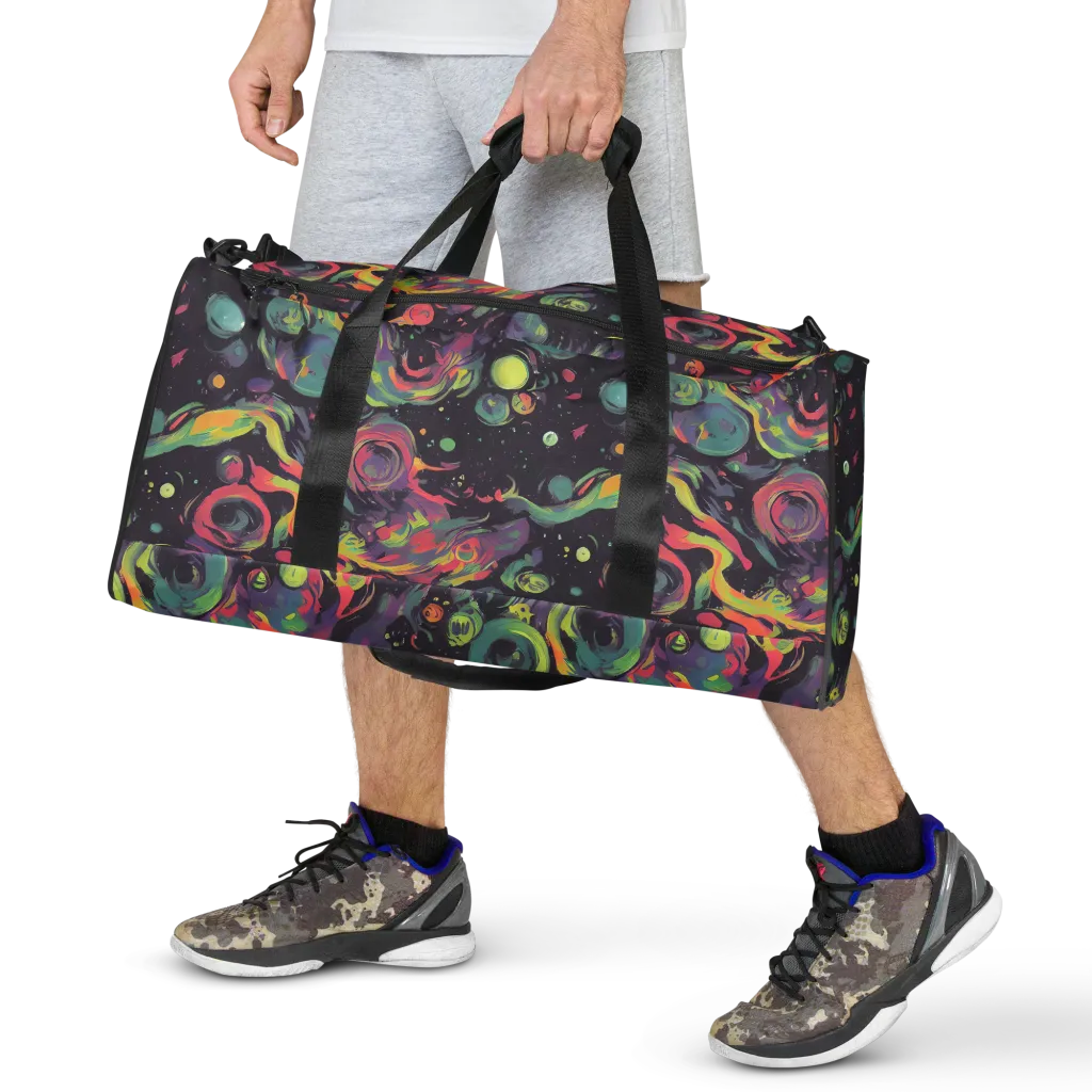 Psychedelic Drift on Duffle Bag — Front