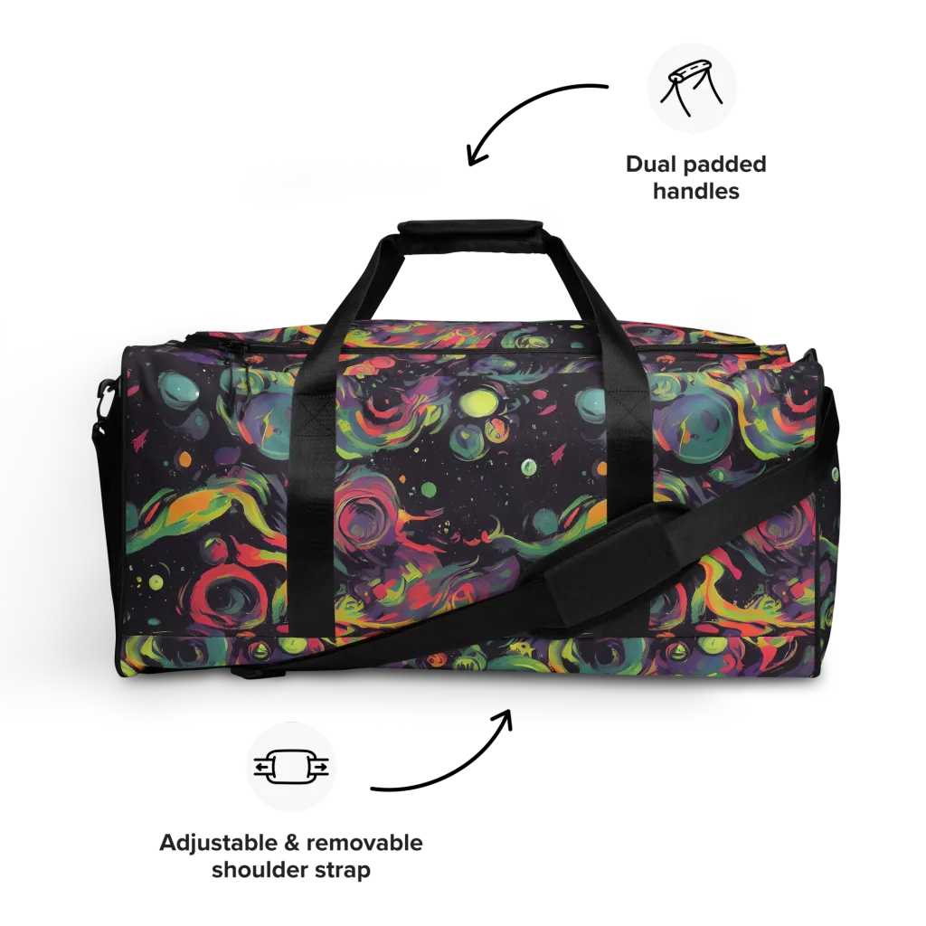 Psychedelic Drift on Duffle Bag — Front