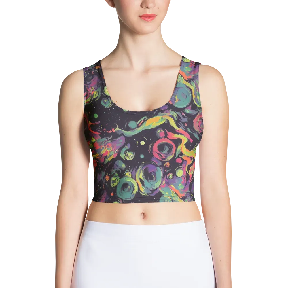 Psychedelic Drift on Crop Top — Front