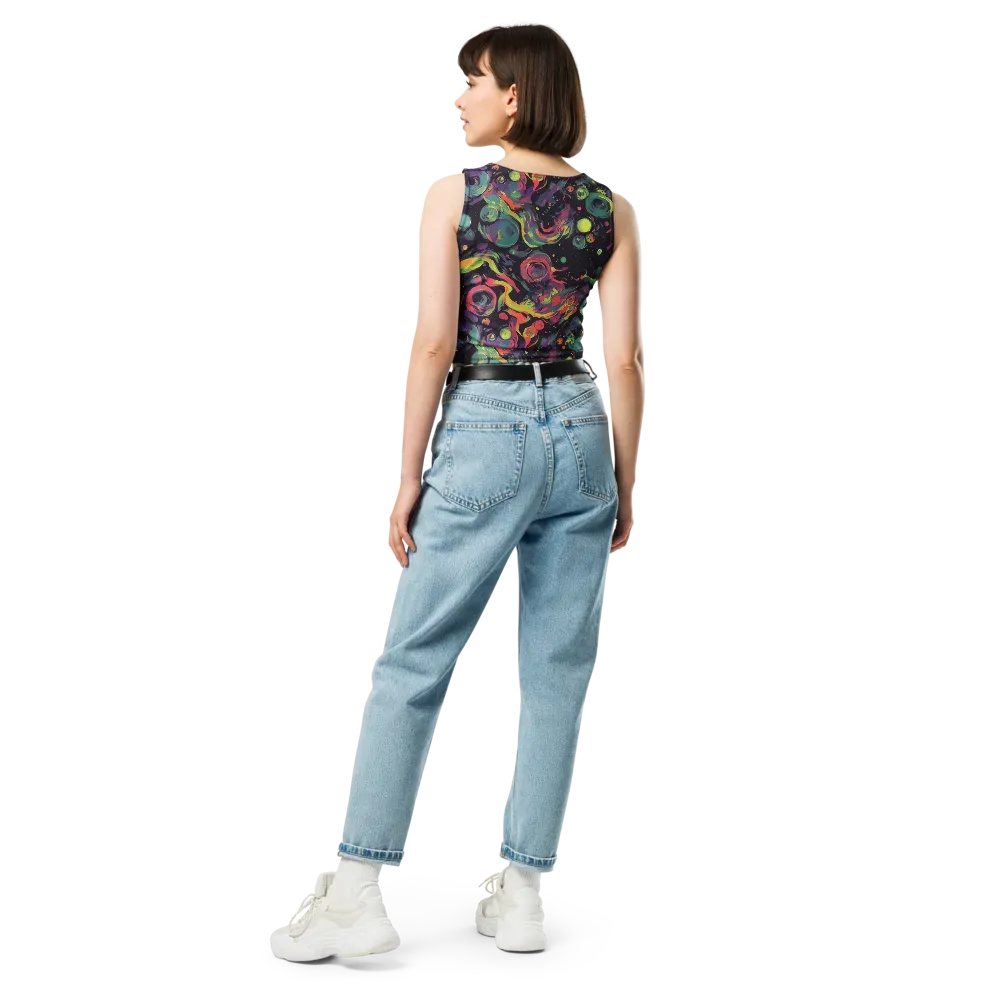Psychedelic Drift on Crop Top — Back