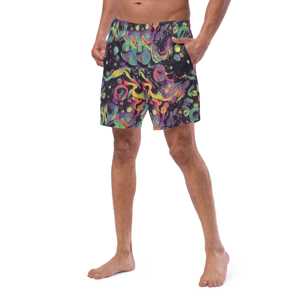 Psychedelic Drift on Swim Trunks — Left Front