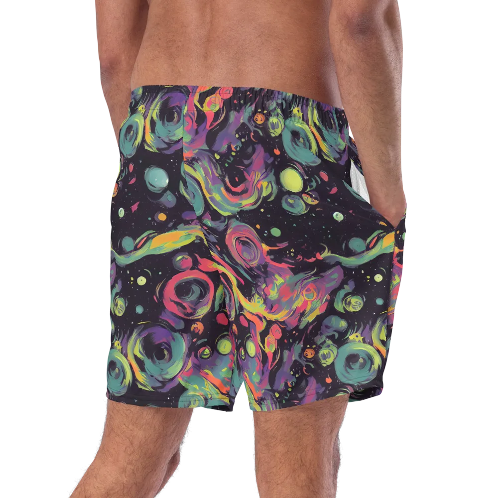 Psychedelic Drift on Swim Trunks — Right Back