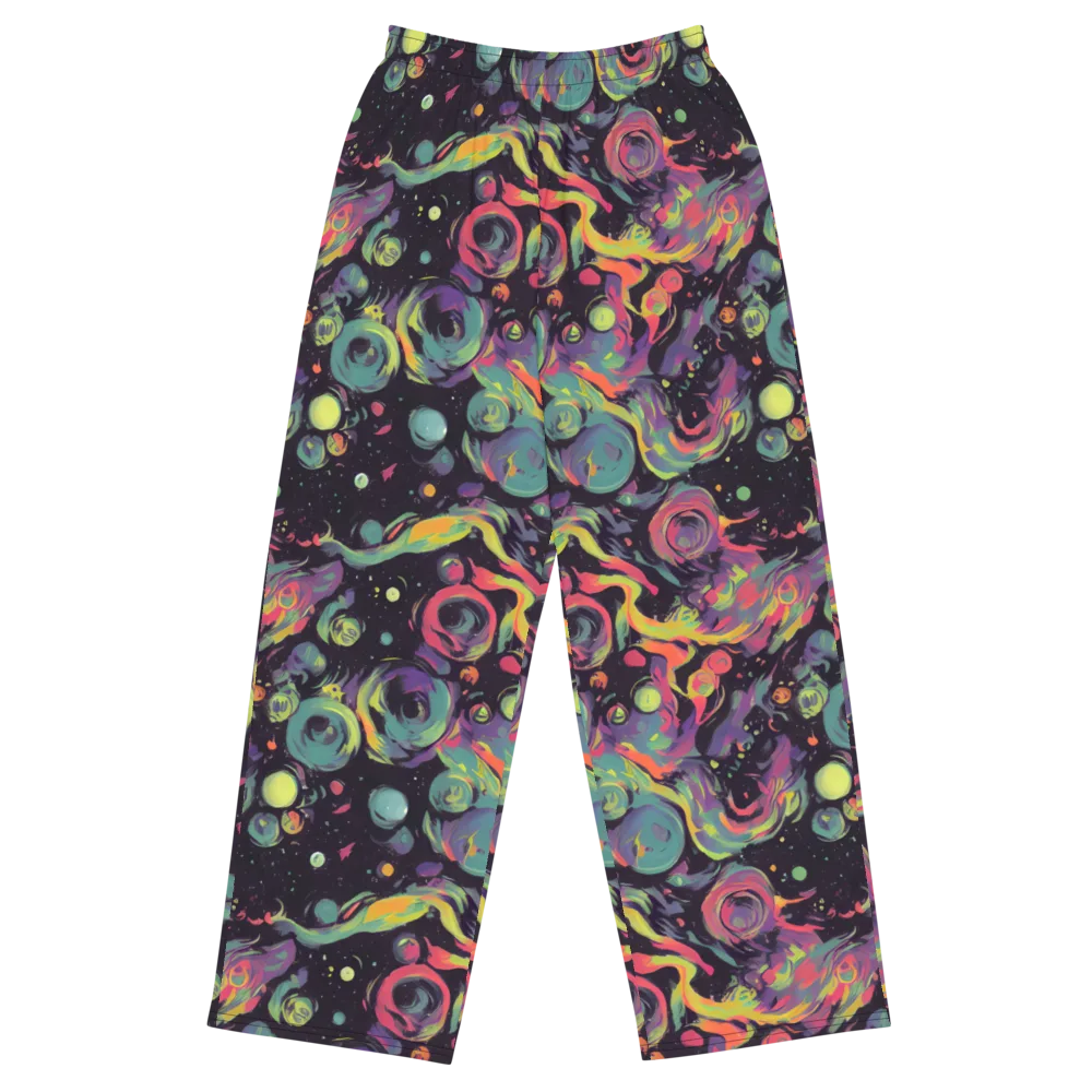 Psychedelic Drift on Wide-Leg Pants — Front