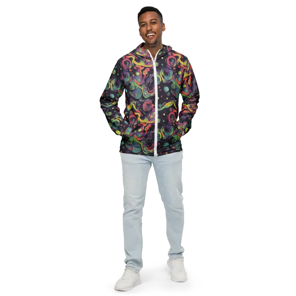 Psychedelic Drift on Men's Windbreaker — Front