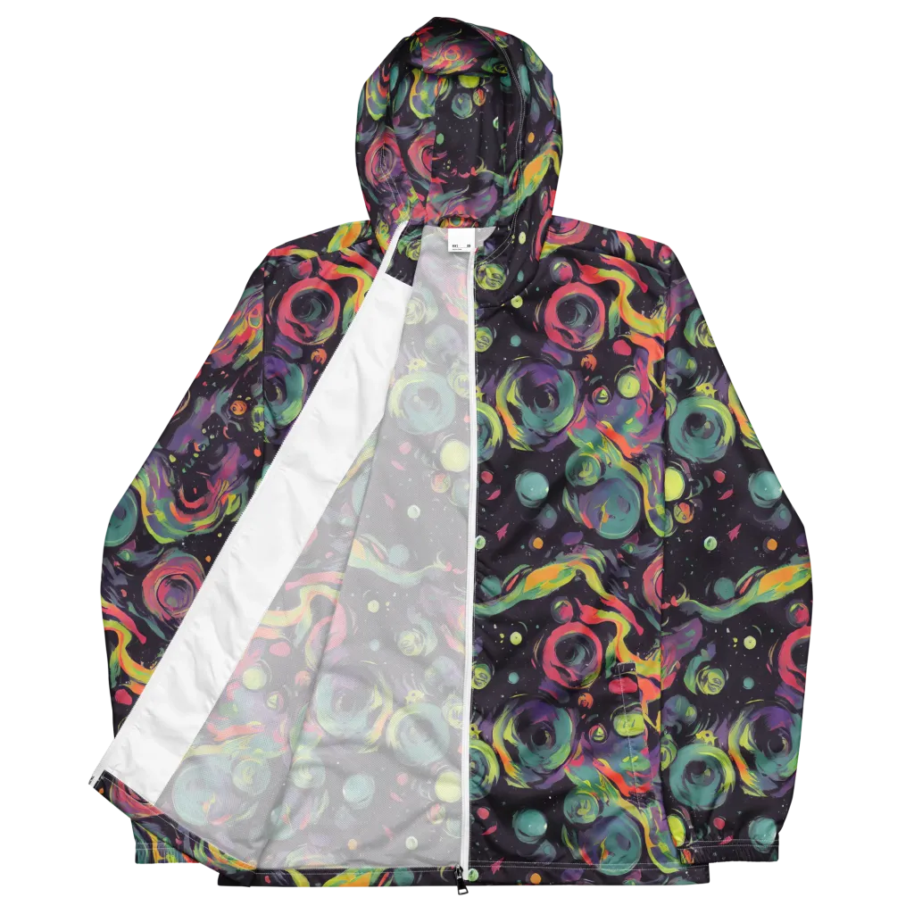 Psychedelic Drift on Men's Windbreaker — Front